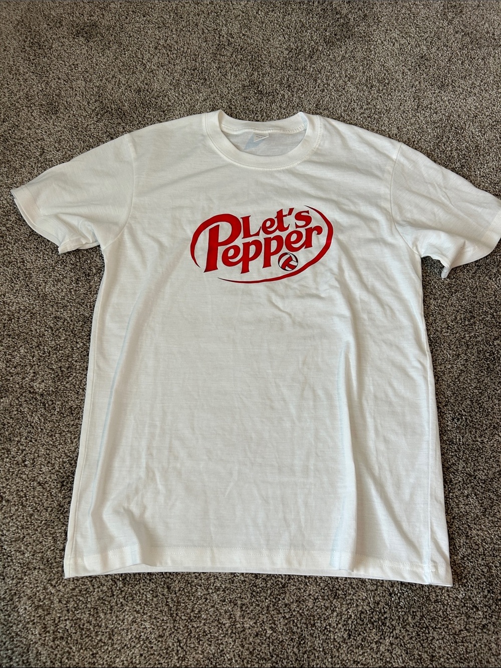 Let's Pepper White Graphic Tee